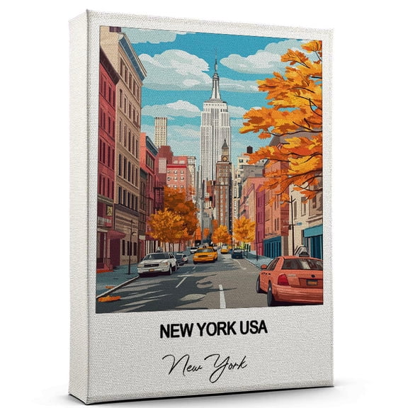 New York USA Travel Wall Art New York Canvas Travel Wall Decor with Timeless Appeal A Special Gift for Loved Ones