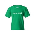 thumbnail image 1 of New York Unisex Youth Kids T-Shirt Tee Clothing Youth X-Large Irish Green, 1 of 5