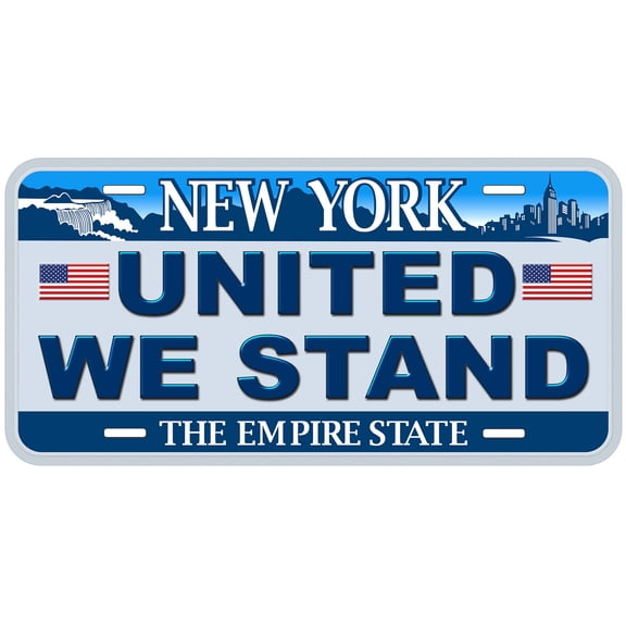 New York United We Stand Novelty Car Auto License Plate