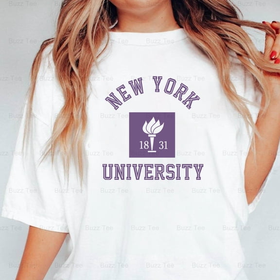 New York University NYU Violets Retro Collegiate Logo V1130827 New Unisex T-Shirt, up to 5XL