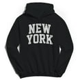 thumbnail image 1 of New York V1 Graphic Black Men's Cotton Pullover Hoodie, 1 of 1