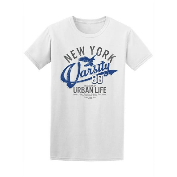 New York Varsity Urban Life Men T-Shirt - Image by Shutterstock, Male Large