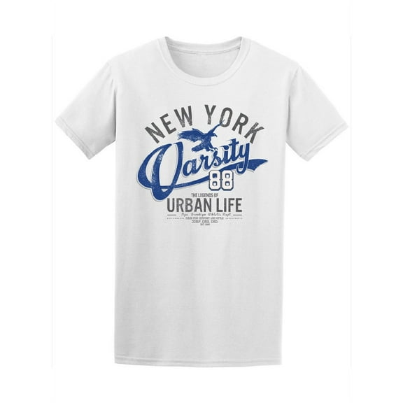 New York Varsity Urban Life Men T-Shirt - Image by Shutterstock, Male Large