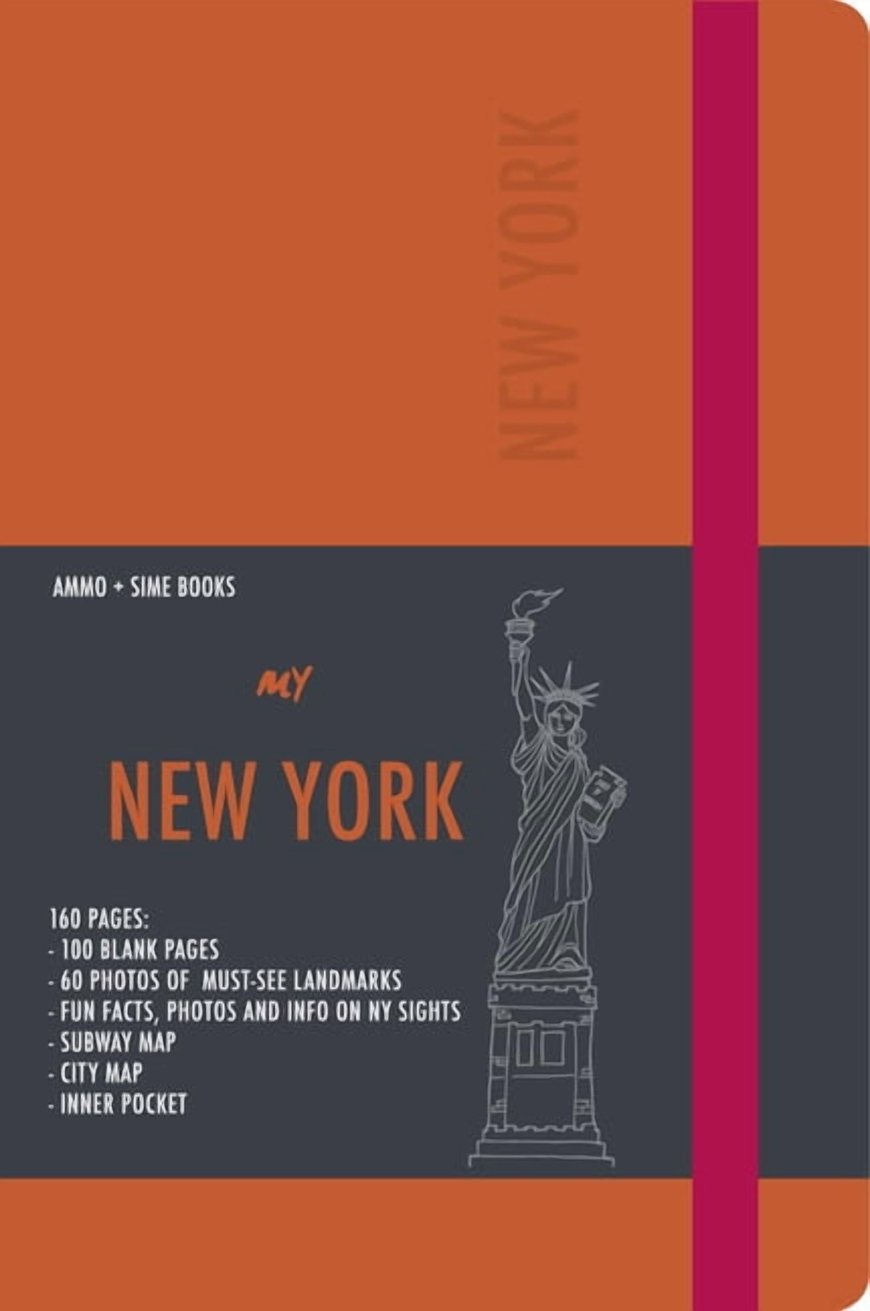 New York Visual Notebook: Orange Juice, (Paperback)