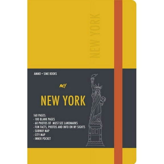 New York Visual Notebook: Yellow Saffron, (Paperback)