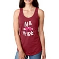 thumbnail image 1 of New York W Pink Ribbon Racerback Tank Women -Image by Shutterstock, Female XX-Large, 1 of 4