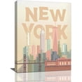thumbnail image 1 of New York Wall Art City Pictures Wall Decor New York Skyline Canvas Painting Print Home Modern Artwork Decorations Framed for Bathroom Living Room Bedroom Office 12 x 16 inch, 1 of 6