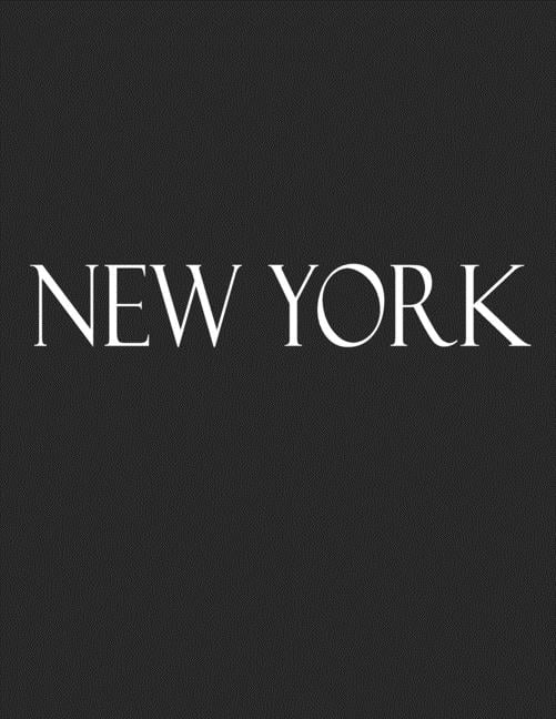 New York: White Black Decorative Book to Stack Together on Coffee Tables, Bookshelves and Interior Design - Add Bookish Charm Decor to Your Home - New York (Paperback)