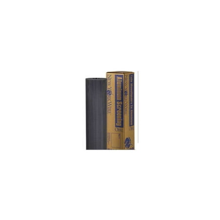 New York Wire FCS9398-M Screen Wire, 100 ft L, 28 in W, Aluminum, Charcoal