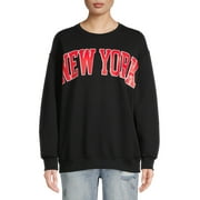 GOODIE TWO SLEEVES New York Women's Juniors Graphic Sweatshirt