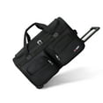 thumbnail image 1 of New York Xpress 22" Rolling Duffle Bag with Telescopic Handle,Upright Rolling Travel Bag in Durable Polyester, Black,TB328, 1 of 9