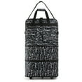 New York XPress 3Layer Expandable Suitcase Bag,Foldable Rolling