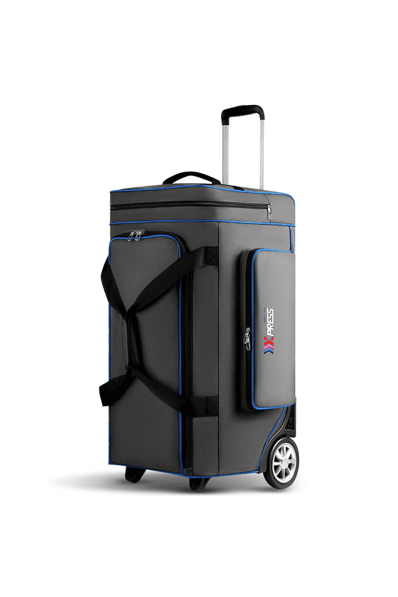 30 Inch Rolling Duffle Bag with Telescopic Handle Large Capacity Soft Wheeled Travel Luggage Bag for Men & Women,JB-30-Grey