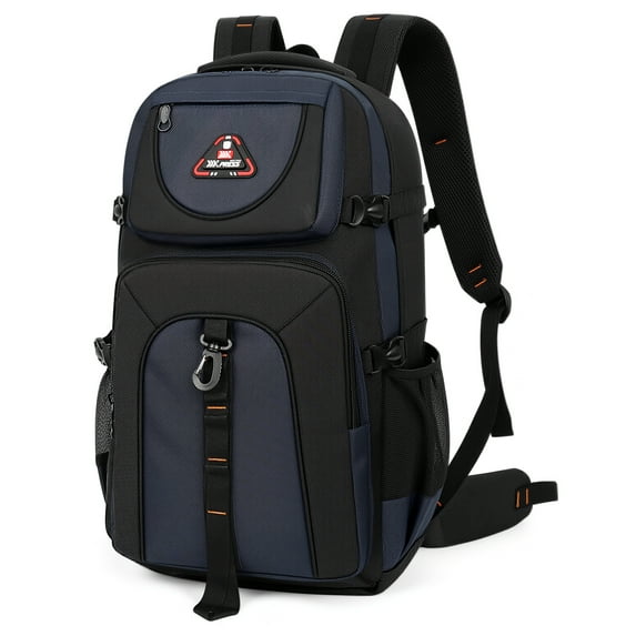 Lightweight Hiking Backpack 40L Large Capacity Water Resistant Backpack Daypack for Camping Travel Outdoor Men and Women,Navy,BP8015