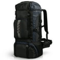 thumbnail image 1 of 65L Camping Hiking Backpack Water Resistant Large Outdoor Travel Backpack for Men & Women, Navy, 006, 1 of 10