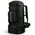 thumbnail image 1 of 65L Camping Hiking Backpack Water Resistant Large Outdoor Travel Backpack for Men & Women, Black, 006, 1 of 10