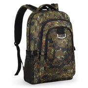 30L Travel Backpack for Men & Women,Water-Resistant Lightweight Camo Backpack Hiking Work School Daily Bag,8076 Army Green