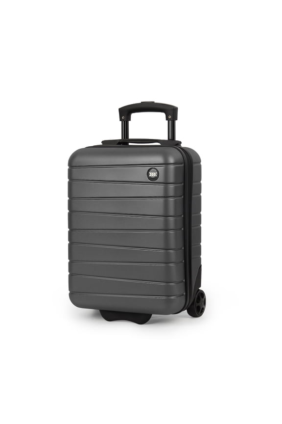16" Underseat Carry-on Luggage, Lightweight Hardside 2-Wheel Small Suitcase, Grey - 2538