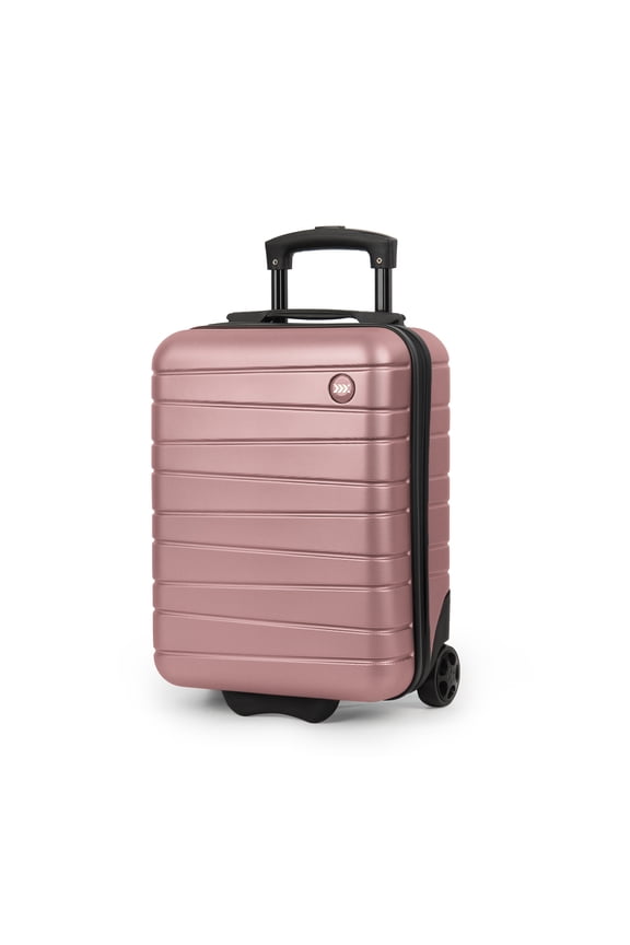 16" Underseat Carry-on Luggage, Lightweight Hardside 2-Wheel Small Suitcase, Rose Gold - 2538