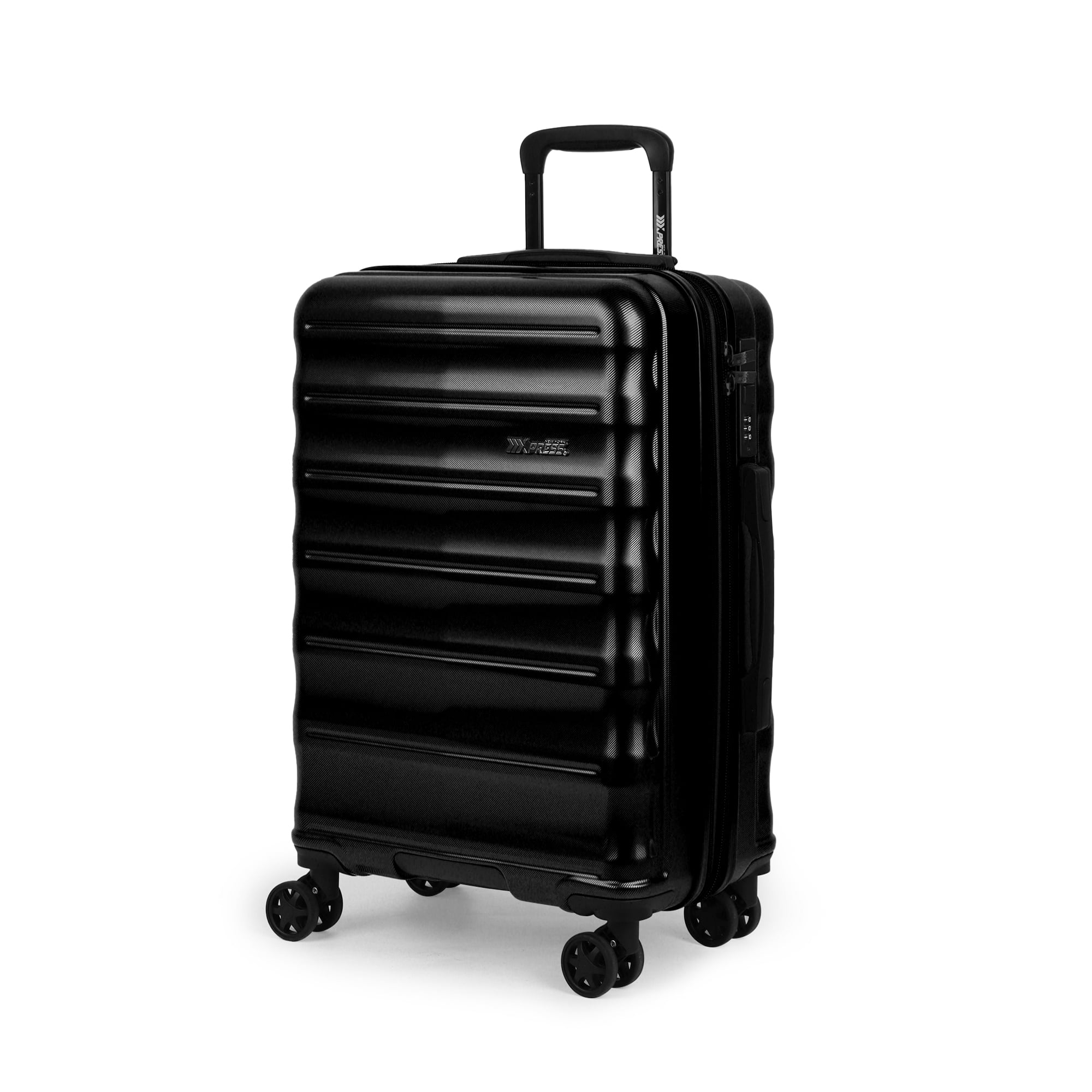 New York Xpress 20" Hardside Carry-on Luggage, Expandable Suitcase with Spinner Wheels, TSA-Approved, Black - La13801