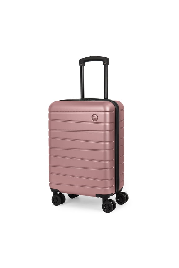 20" Carry On Luggage Lightweight Hardside Spinner Suitcase, Rose Gold - 2538