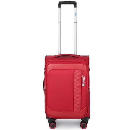 New York Xpress 20" Softside Carry On Luggage Expandable Spinner Luggage, Red - 8809