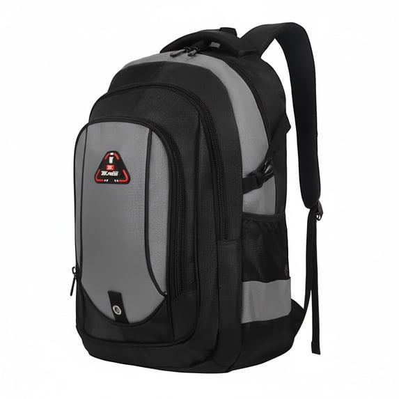 New York Xpress 25L Lightweight Travel Backpack Water-Resistant Casual Daypack for School, Travel, and Outdoor Activities,Gray,8160