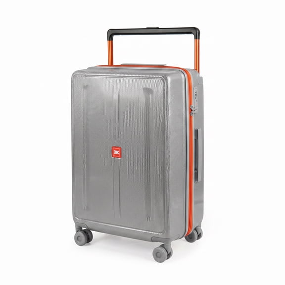 New York Xpress 26" Hardside Medium Checked Luggage,Expandable Suitcase with Silent Wheels & Aluminum Wide Handle,TSA-Approved, Silver - LP13803