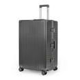 thumbnail image 1 of New York Xpress 28" Hardside Checked Luggage Aluminium Frame Zipperless Luggage with Spinner Wheels Double TSA Lock, Gray, AL12501, 1 of 11