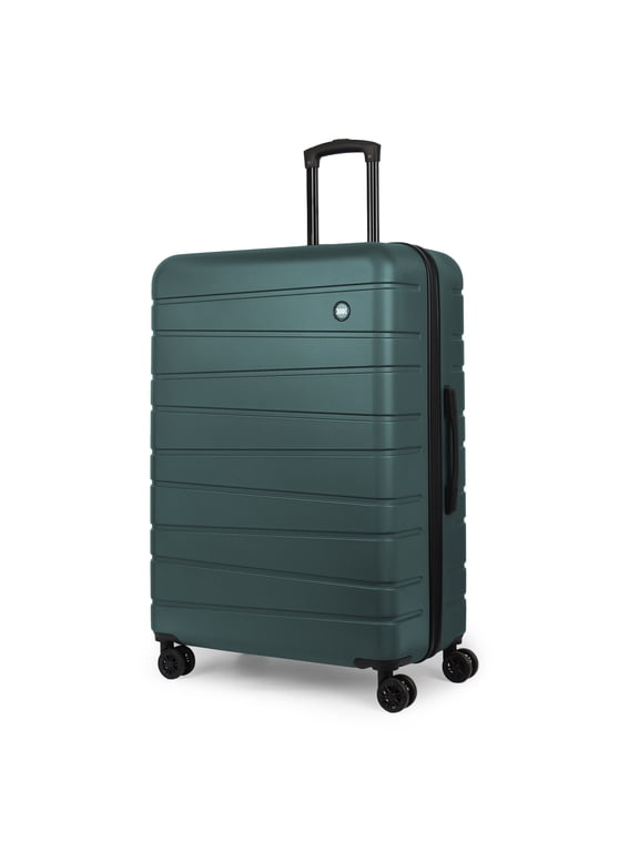 30" Hardside Large Checked Luggage Spinner Lightweight, Green - 2538