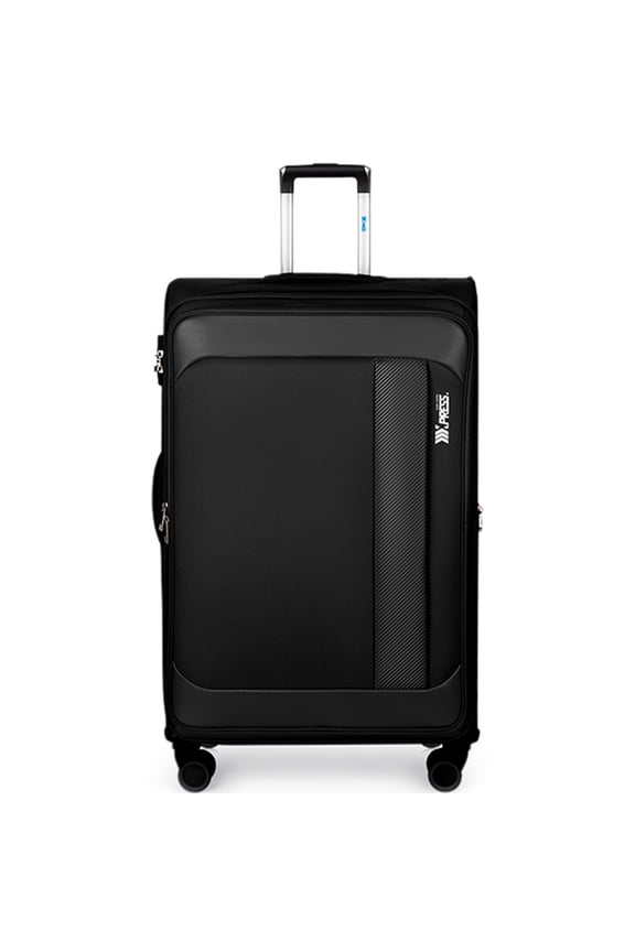 30" Softside Expandable Luggage Large Checked Suitcase with Spinner Wheels & TSA Lock, Black - 8809