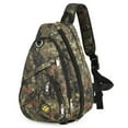 thumbnail image 1 of New York Xpress Camo Sling Bag Expandable 14–25L Daypack for Travel Hiking Cycling, ArmyGreen,118, 1 of 10