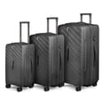 thumbnail image 1 of New York Xpress 3-Piece Hardside Luggage Set,20/26/30 Inch Expandable Spinner Suitcases w/TSA Lock, Grey - DQ135, 1 of 10