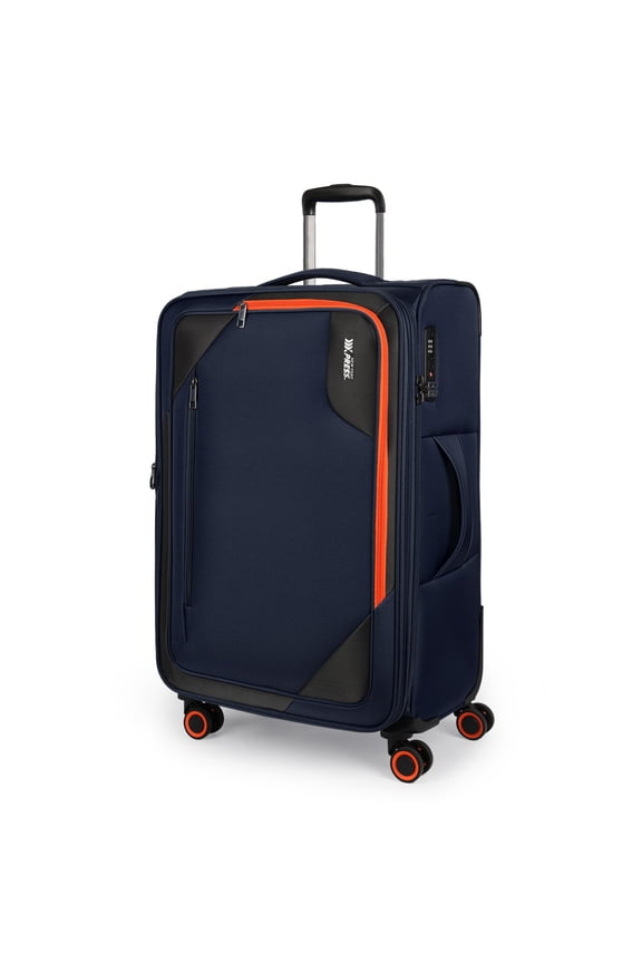 Softside Expandable Spinner Luggage with TSA Lock, Checked Large - 28" , Navy , WD8818