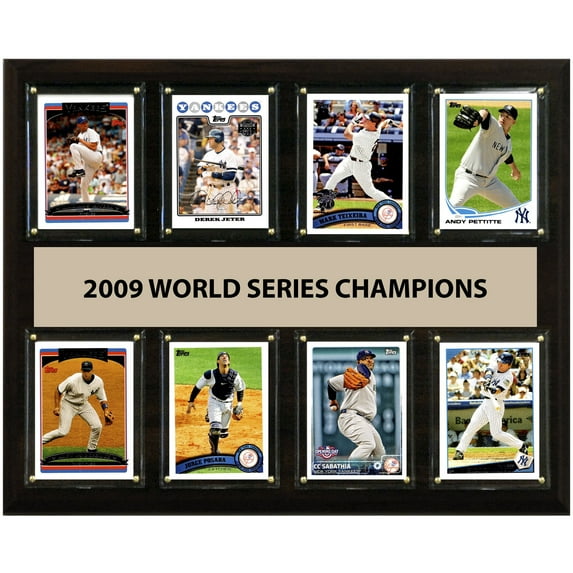 New York Yankees 2009 World Series Champions 12'' x 15'' Team Plaque
