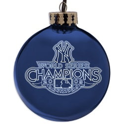 New York Yankees 2009 World Series Champions Laser Etched Ornament