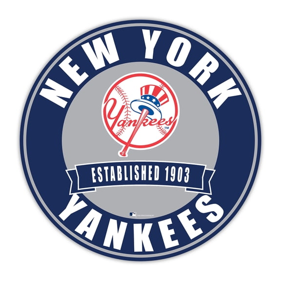 New York Yankees 24" Circle with Banner