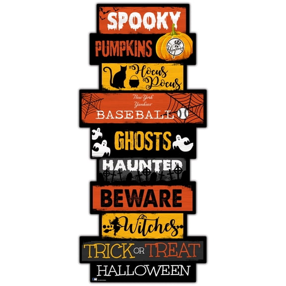 New York Yankees 24'' Halloween Celebration Stack Sign