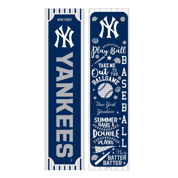 New York Yankees 47" Double-Sided Spring Seasonal Porch Leaner Sign