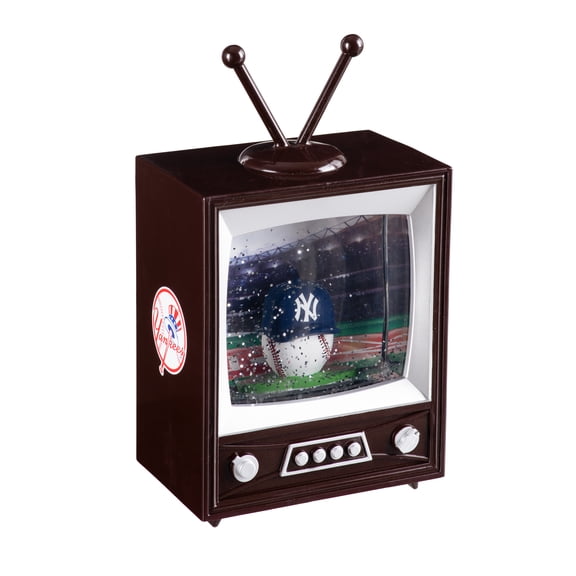 New York Yankees 8" Vintage TV Water Globe Lantern with Mascot