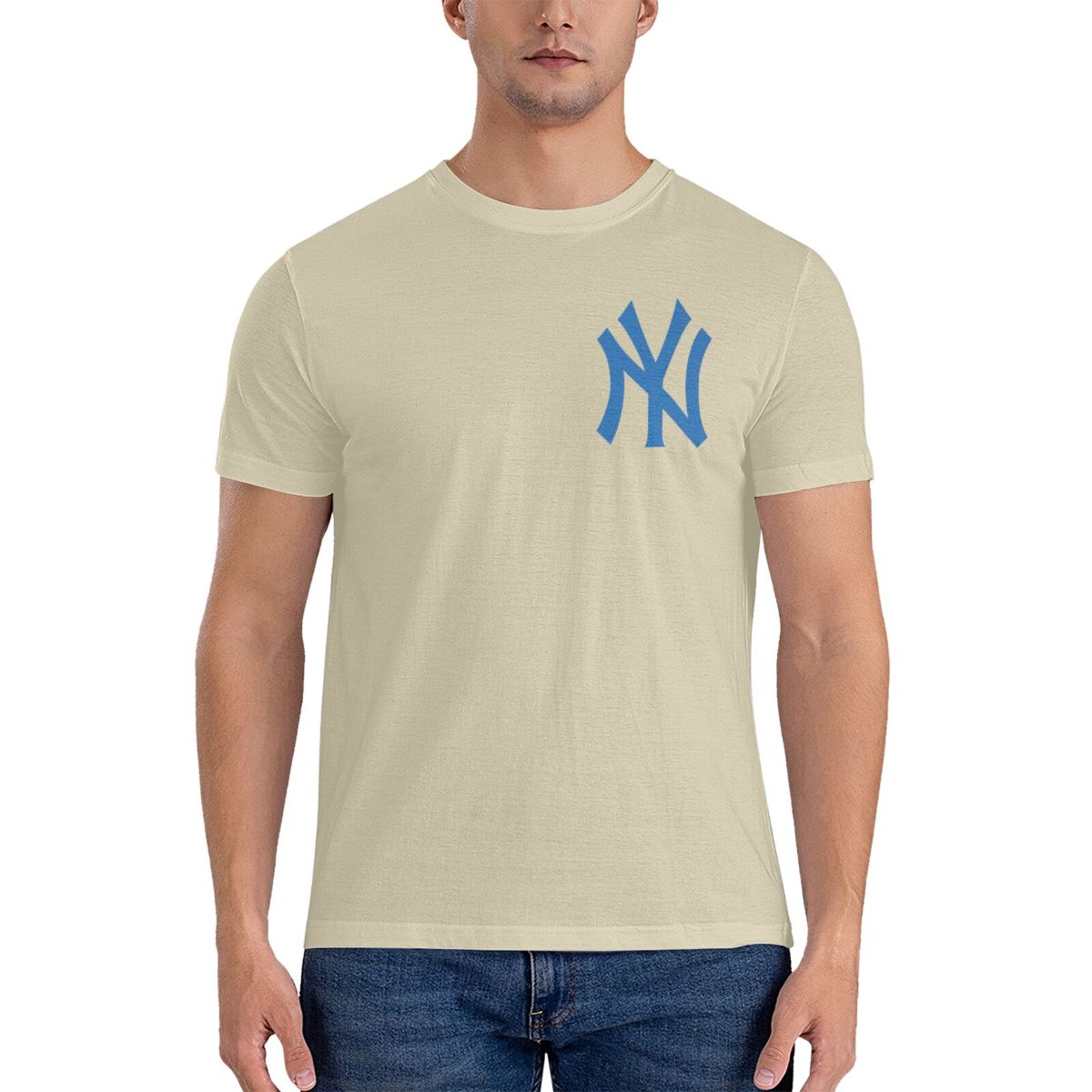 NewYorkYankees Baseball Sports TShirts Casual Short Sleeve Crewneck