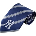 thumbnail image 1 of Men's New York Yankees Woven Poly Striped Tie, 1 of 1
