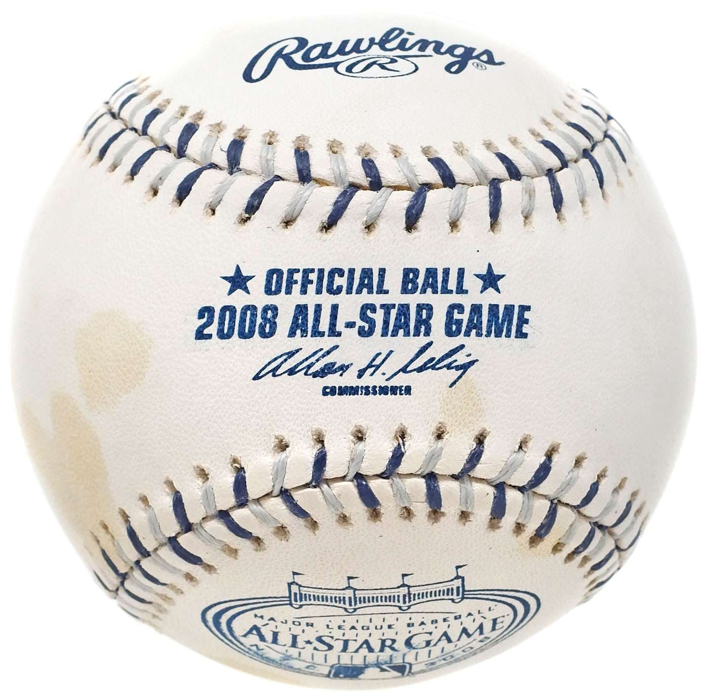 2008 All-Star Game Rawlings Official MLB Leather Game Baseball Allen Selig - 1