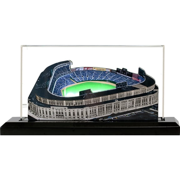 New York Yankees Original Yankee Stadium -Home Fields 3D Replica 9" Lighted Base, Museum Quality Acrylic Top and Power Cord
