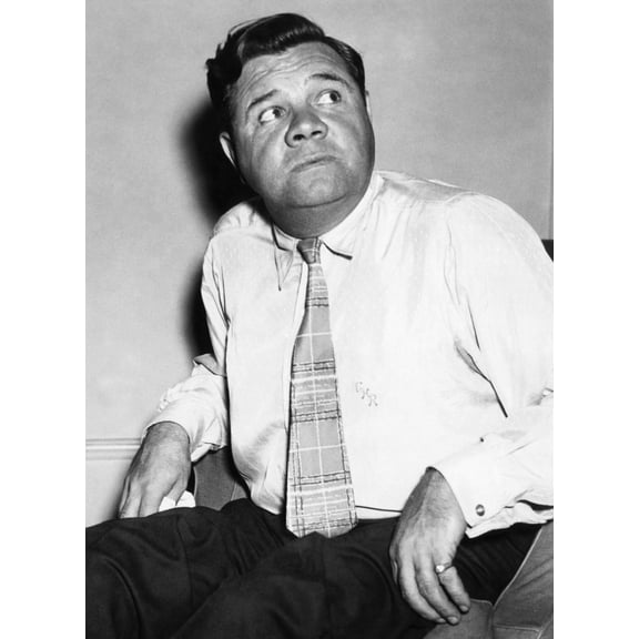 New York Yankees. Retired Outfielder Babe Ruth History (18 x 24)