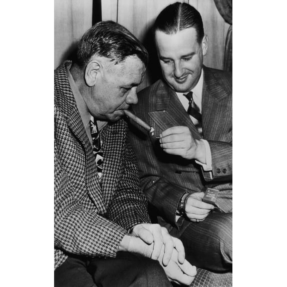 New York Yankees. Retired Outfielder Babe Ruth History (24 x 36)