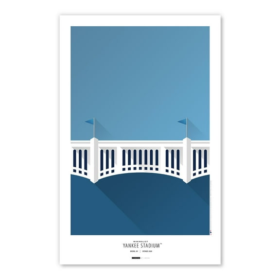 New York Yankees Yankee Stadium 11x17 Minimalist Poster Print