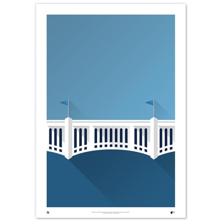 New York Yankees Yankee Stadium 24" x 36" Minimalist Fine Art Print
