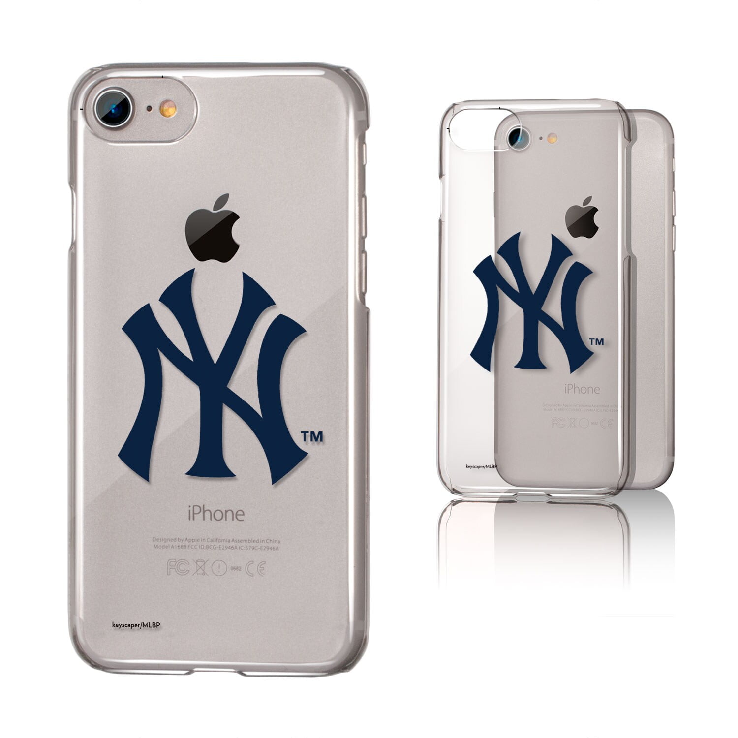 New York Yankees iPhone 6/6s/7/8 Team Logo Clear Case