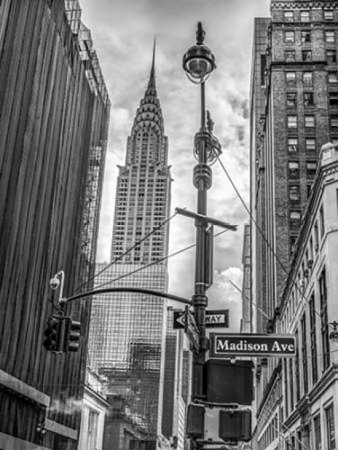 New York city scape with Chrysler Building Canvas Art - Assaf Frank (18 x 24)